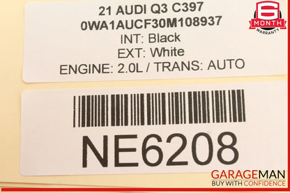 19-24 Audi Q3 Front Center Console Parking Brake Switch w/ Power Outlet OEM