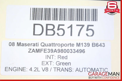 04-11 Maserati Quattroporte M139 4.2L 6HP26 45HP Automatic Transmission OEM 65k