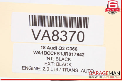 15-18 Audi Q3 Rear Left Driver Side Exterior Door Handle Black 8U0837885 OEM