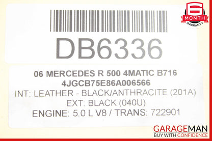 06-08 Mercedes W251 R500 5.0L Complete Engine Motor Block Assembly 184k