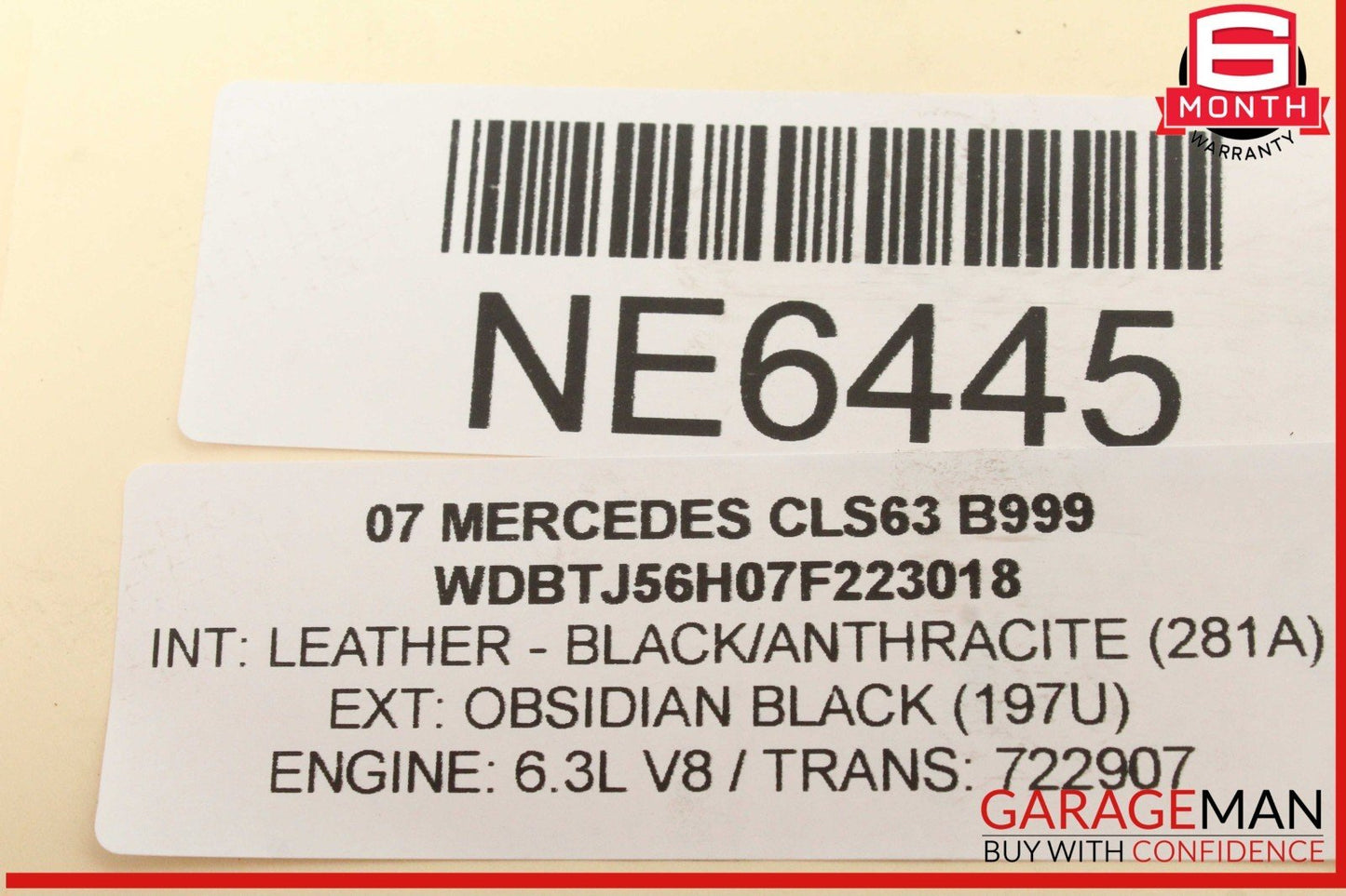 07-15 Mercedes W219 CLS63 AMG Right Side Camshaft Adjuster Cover w/ Valve OEM