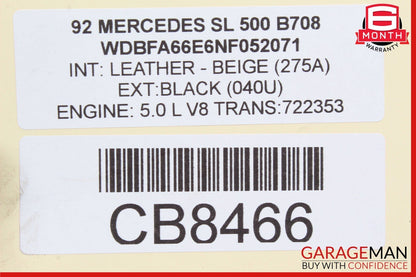 90-02 Mercedes R129 500SL SL320 CLK430 Power Steering Gear Box Gearbox OEM