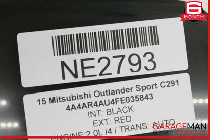 11-24 Mitsubishi Outlander Sport Rear Left Door Window Glass OEM