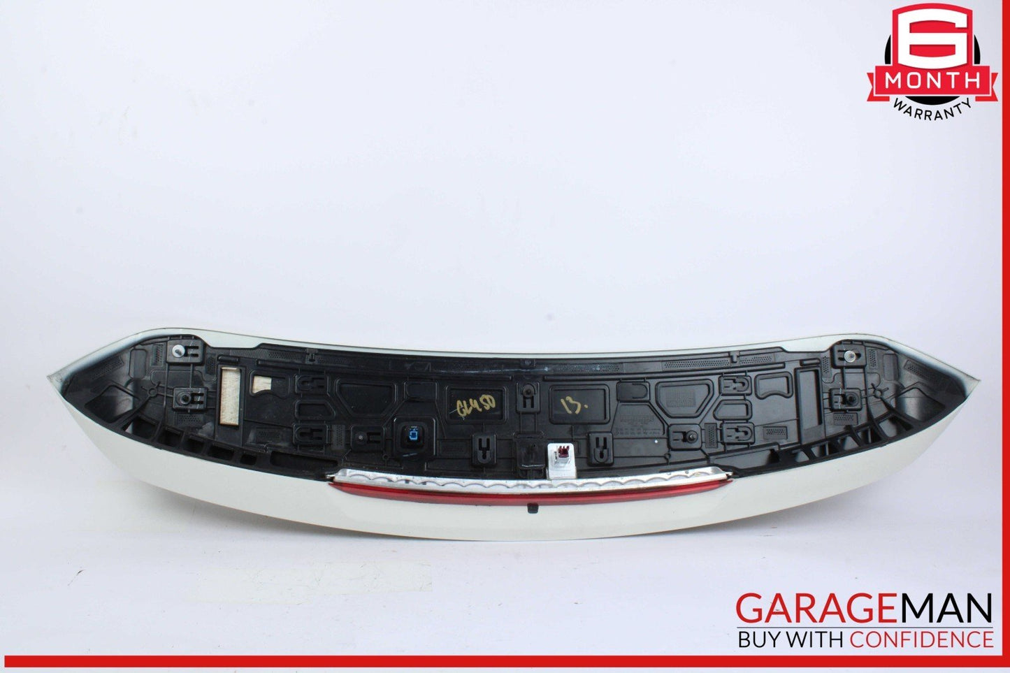 13-14 Mercedes X166 GL450 GL550 Trunk Lid Molding Trim Spoiler Wing White OEM