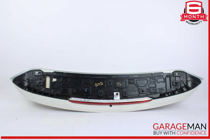 13-14 Mercedes X166 GL450 GL550 Trunk Lid Molding Trim Spoiler Wing White OEM