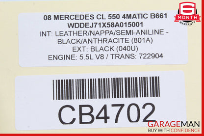 07-14 Mercedes W216 CL550 Rear Right Window Regulator Motor OEM