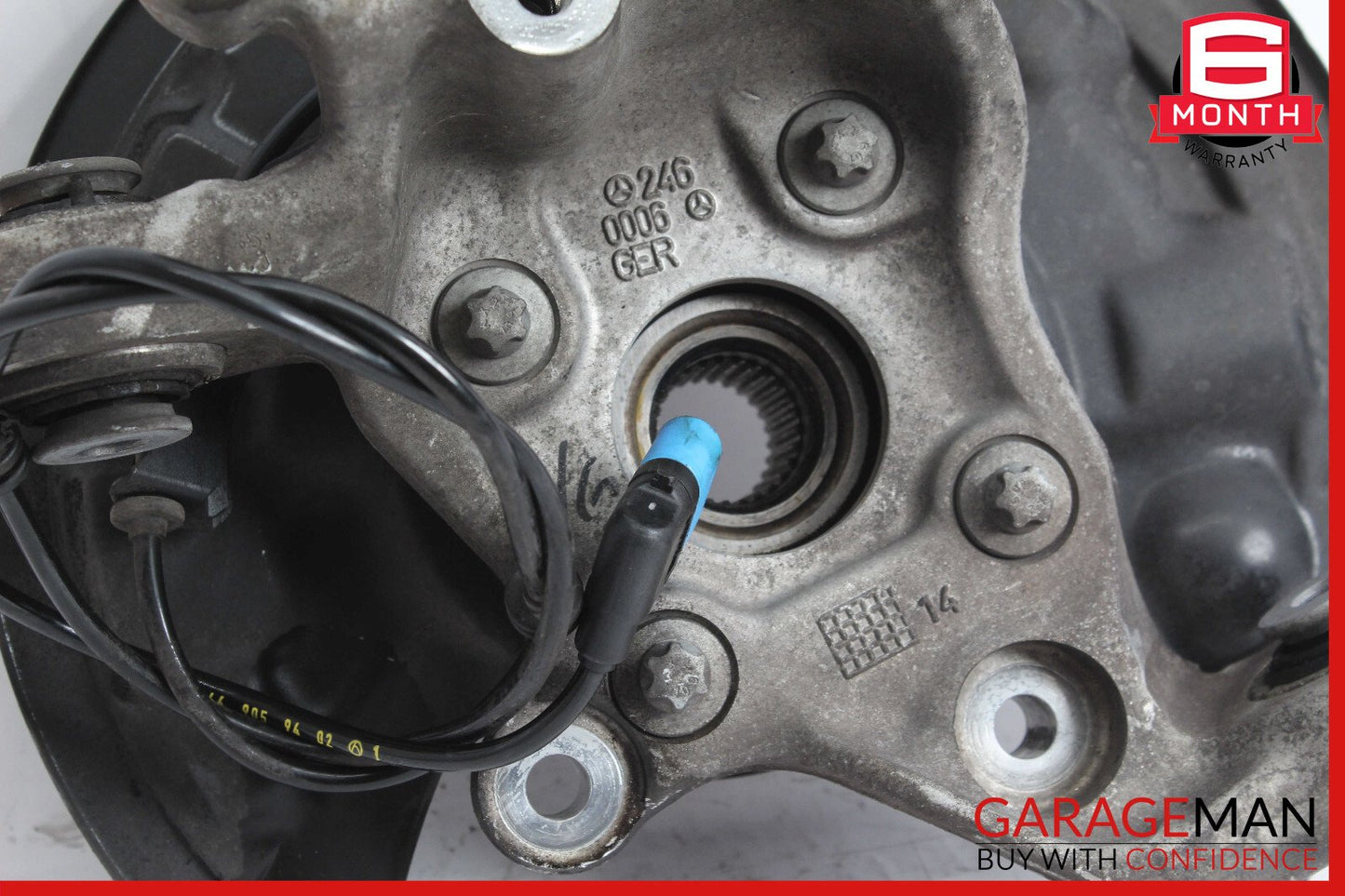 14-19 Mercedes W117 CLA45 4Matic Rear Left Wheel Carrier Spindle Knuckle Hub