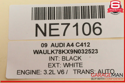 09-16 Audi A4 A5 Front Left Driver Side Exterior Door Handle White 8T1837885A