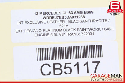 10-14 Mercedes W216 CL550 CL63 S65 AMG Dash Switch ABC Sport & Park Assist