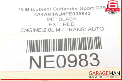15-24 Mitsubishi Outlander Sport Tailgate Rear Upper Wing Spoiler Trim Red OEM