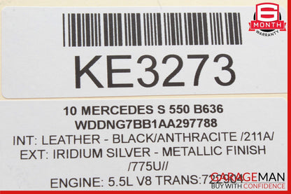07-13 Mercedes W221 S550 S450 Rear Left or Right Window Control Switch OEM