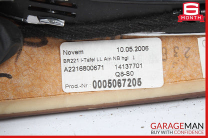 07-09 Mercedes W221 S450 S550 Front Dashboard Dash Trim Panel Bezel Cover Wood