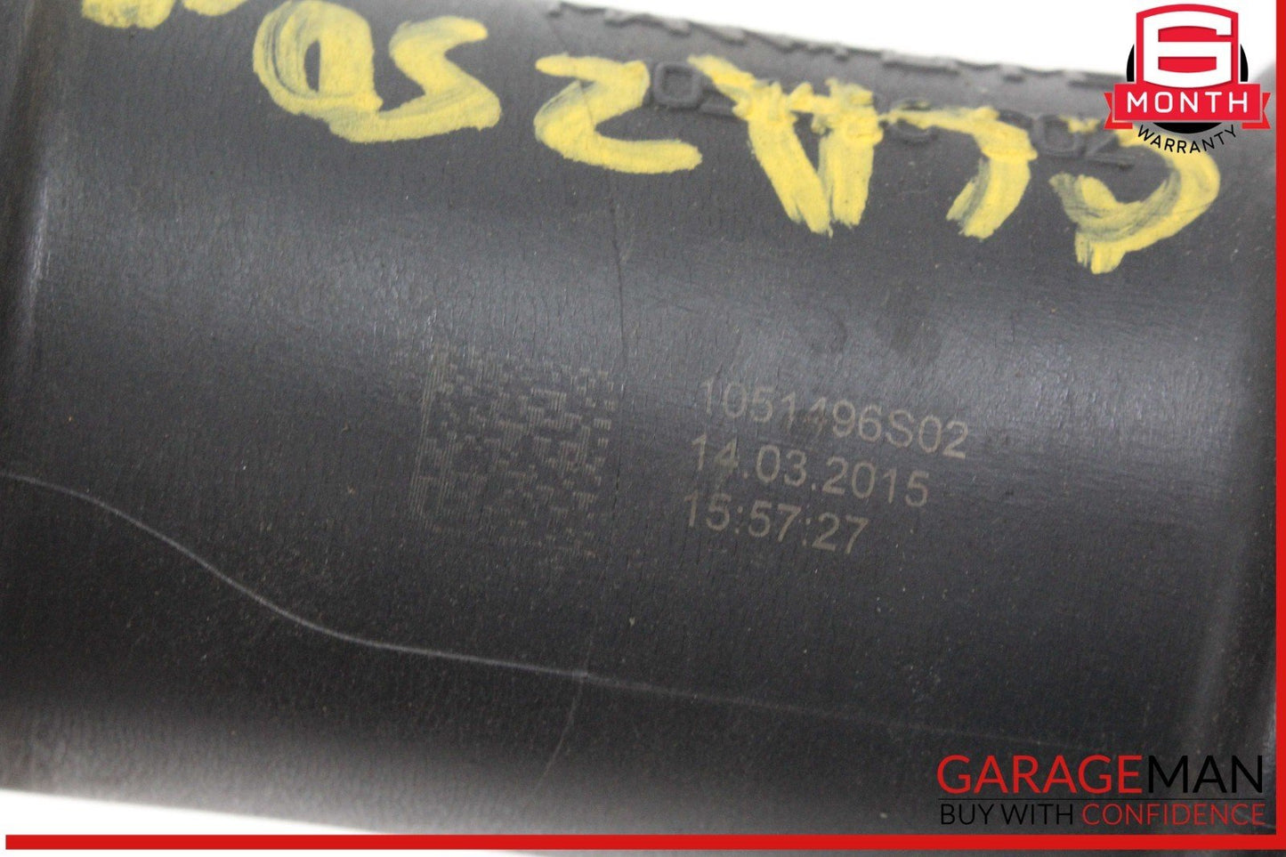 14-19 Mercedes W117 CLA250 Left Engine Motor Intercooler Air Hose Pipe OEM
