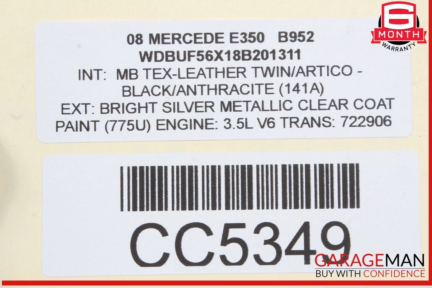 06-09 Mercedes W211 E350 Engine Cooling Radiator A/C AC Condenser Assembly OEM