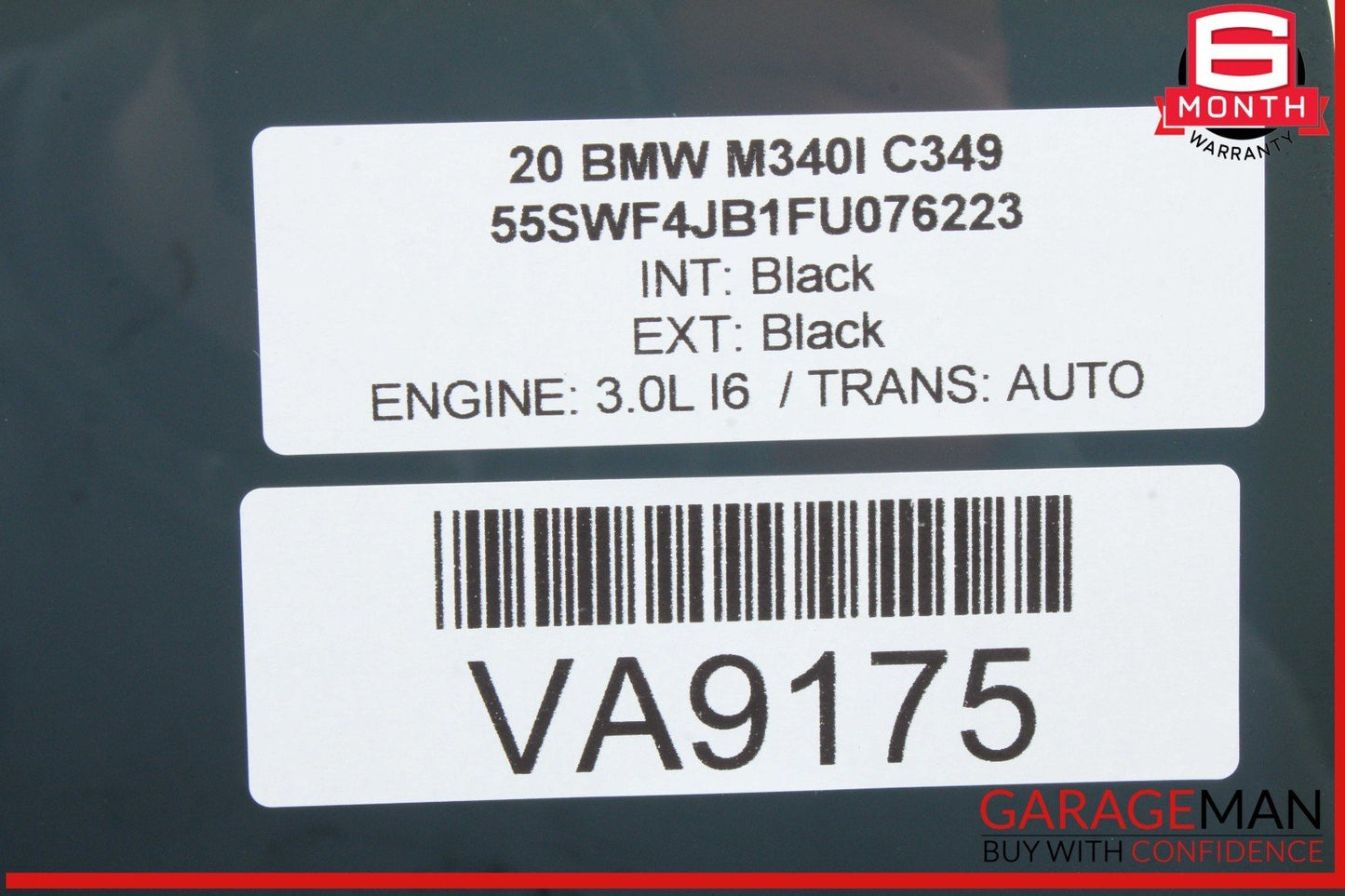 19-24 BMW M340i G20 330e 330i Rear Right Passenger Side Door Window Glass OEM