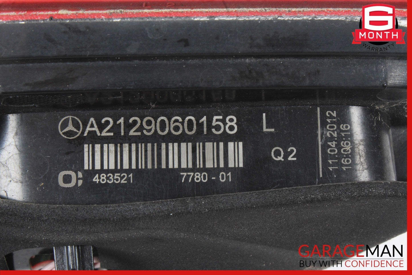 10-13 Mercedes W212 E350 E400 Rear Left Side Inner Tail Light Taillight Lamp