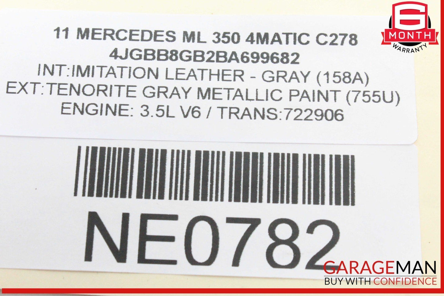 06-12 Mercedes W164 ML350 4MATIC Front Right Passenger Side CV Axle Shaft OEM