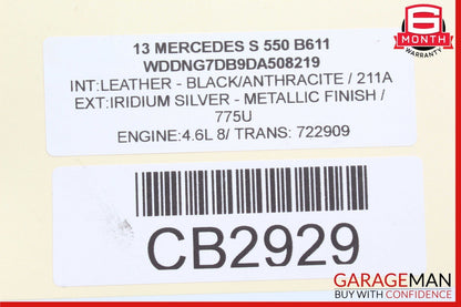 11-14 Mercedes S550 CL550 M278 4.7L Right Side Turbocharger Turbo Charger Pipe