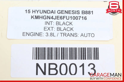 15-20 Hyundai Genesis Front Right Passenger Side Knuckle Spindle Hub OEM