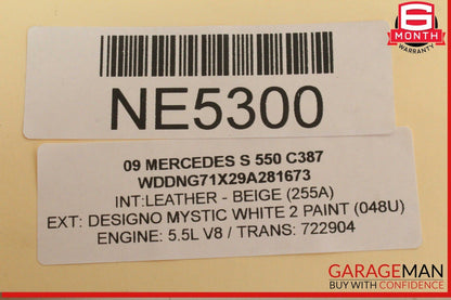 07-09 Mercedes W221 S550 S63 AMG Ashtray Ash Tray Compartment Tray Lighter OEM
