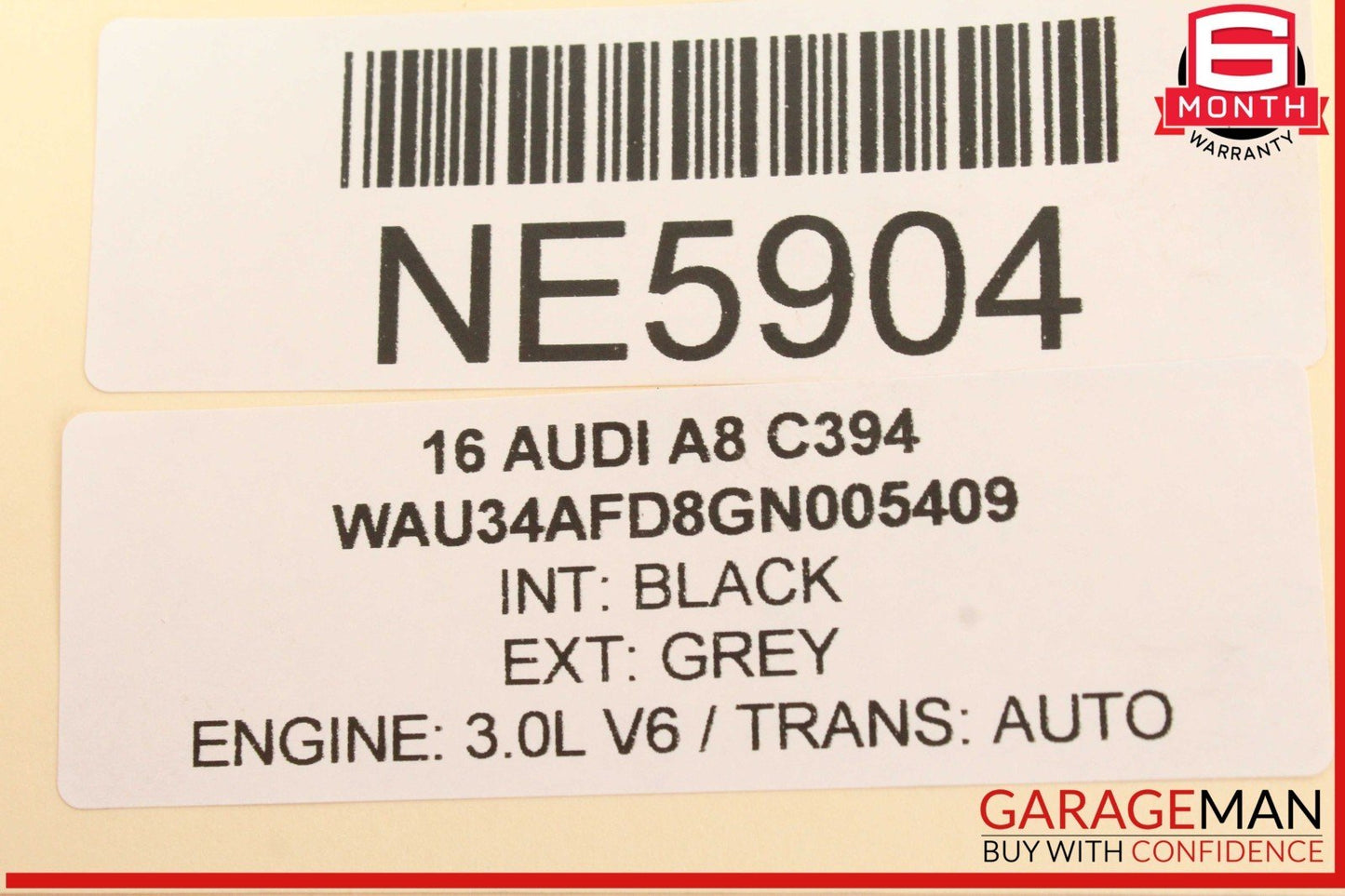 11-18 Audi A8 S8 Front Left Driver Side Exterior Door Handle Gray 4H1837885 OEM
