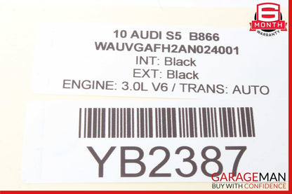 08-17 Audi S5 A5 Front Right Passenger Side Seat Belt Retractor 8T1857706 OEM