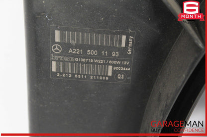07-14 Mercedes W221 S400 S500 CL550 Engine Cooling Fan Shroud Motor Assembly OEM