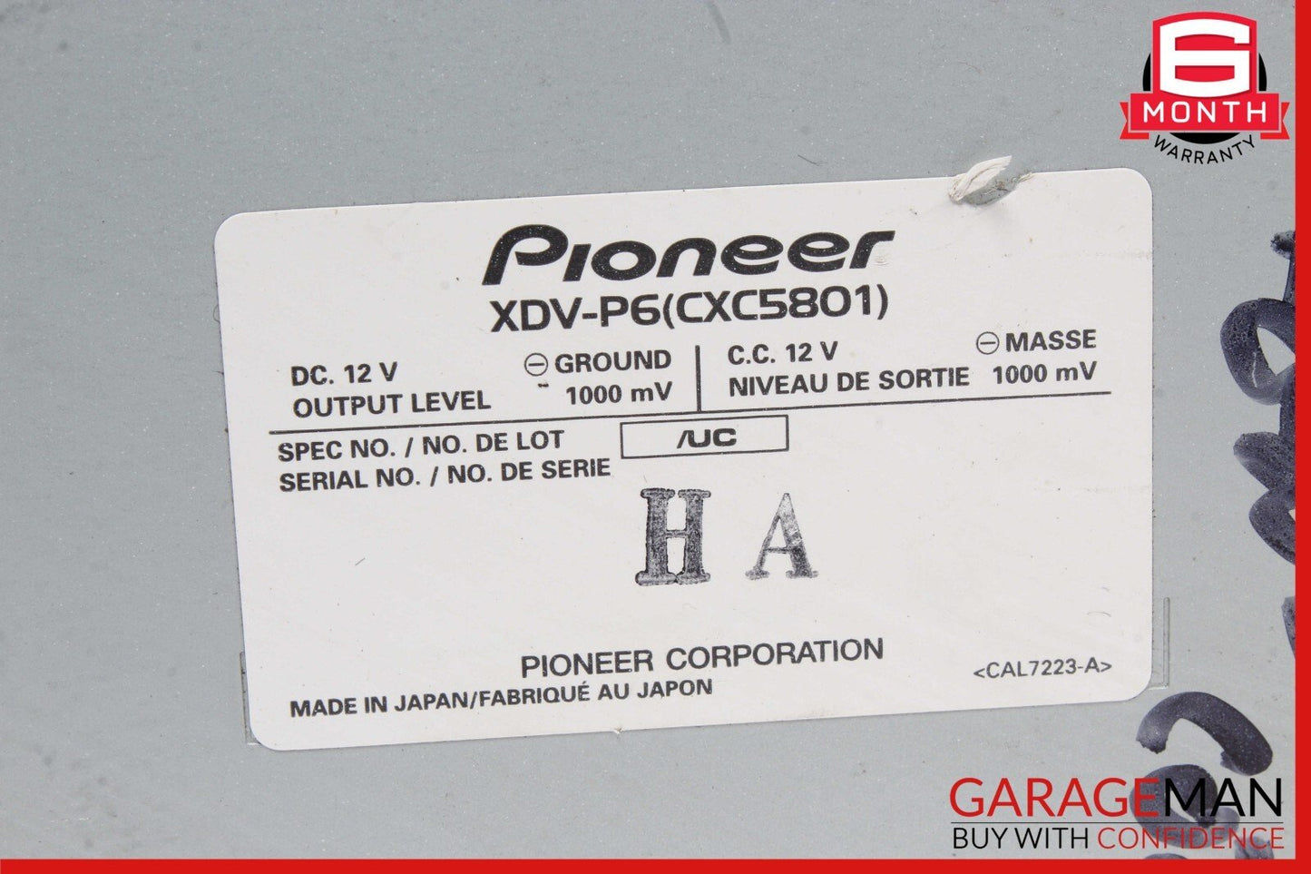 2008 Maserati Quattroporte Satellite Radio Receiver Digital Tuner Pionner XDV-P6
