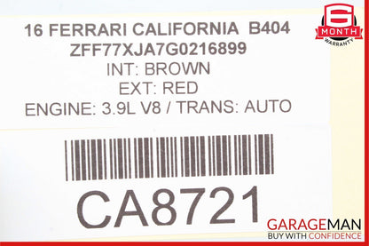 15-18 Ferrari California T Front Body Structure Apron Beam Frame OEM