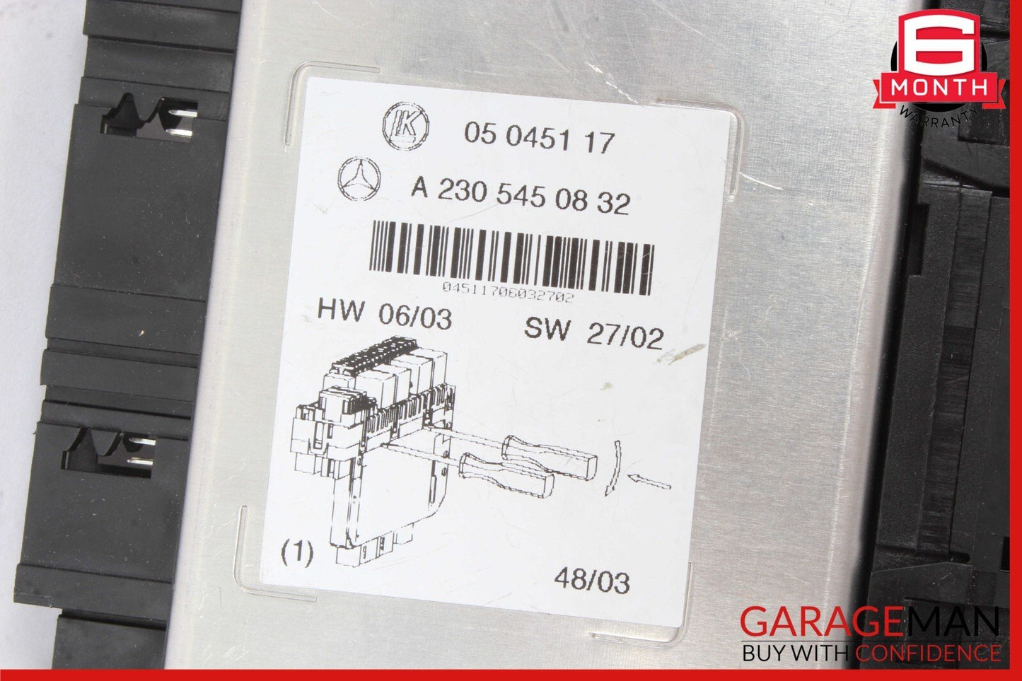 03-12 Mercedes R230 SL550 SL63 AMG Front Left SAM Fuse Box Control Module Assy