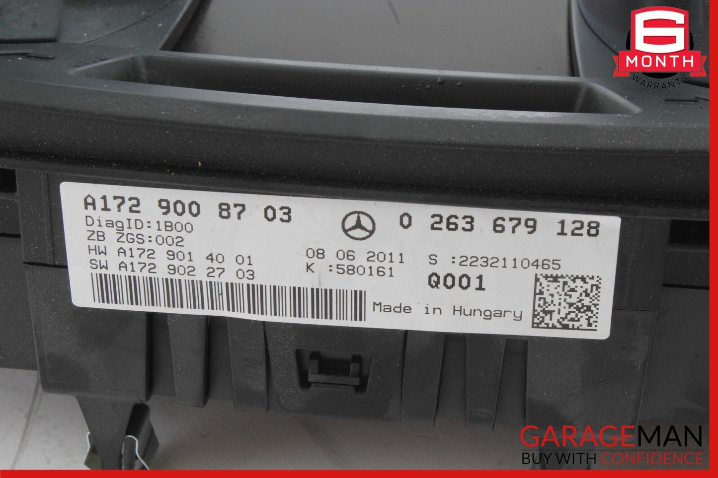 12-16 Mercedes R172 SLK250 SLK350 Instrument Cluster Speedometer OEM