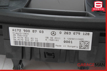 12-16 Mercedes R172 SLK250 SLK350 Instrument Cluster Speedometer OEM