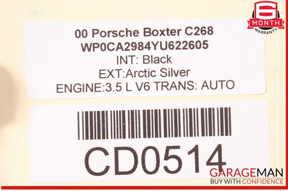 97-04 Porsche 986 Boxster Rear Bumper Reinforcement Bracket Bar Heat Shield Assy