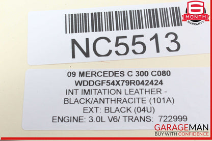 08-09 Mercedes W204 C300 C350 Front Right Side Door Rear View Mirror Black OEM