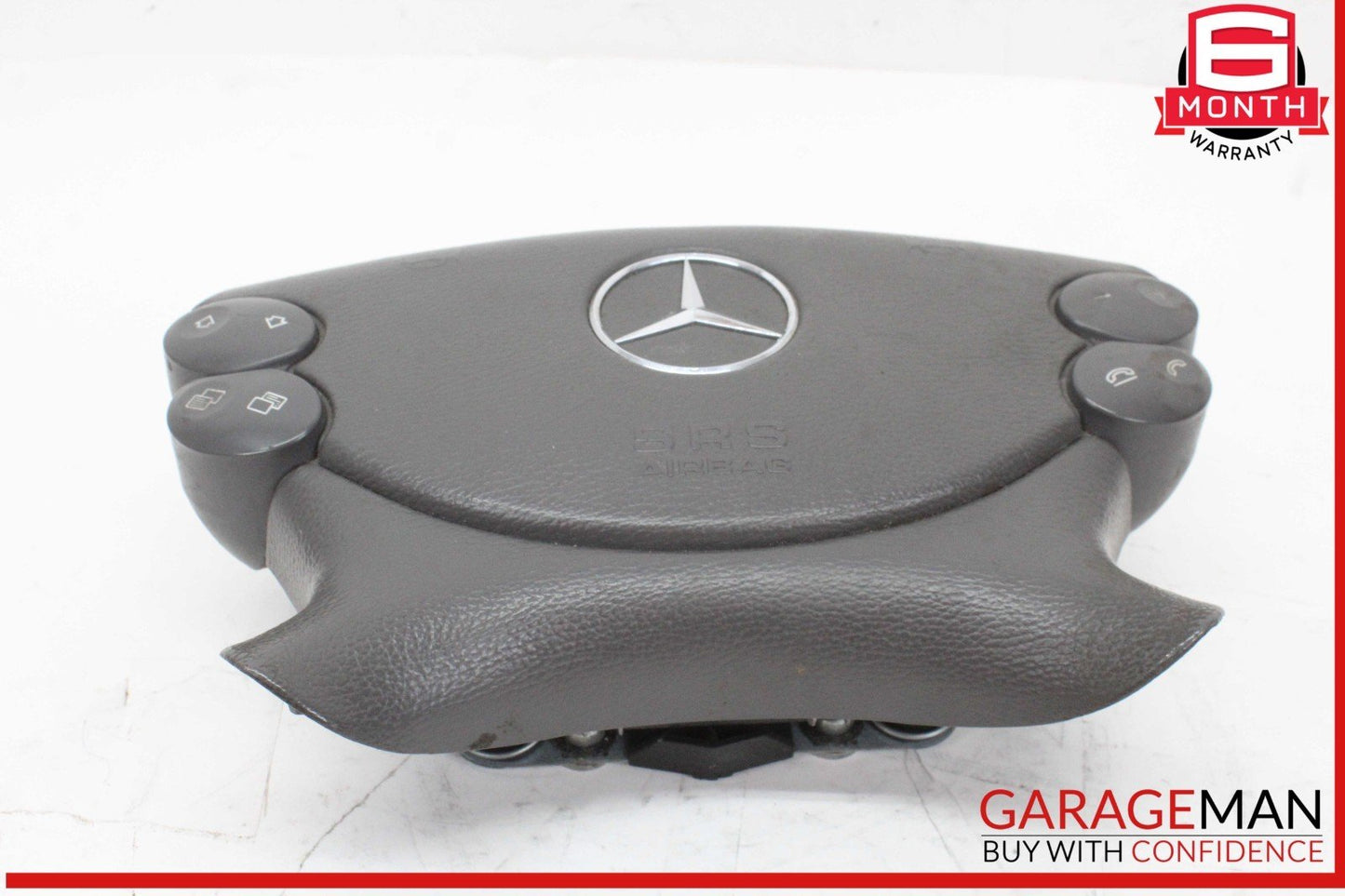 03-12 Mercedes W211 E350 E320 Front Left Steering Wheel Airbag Air Bag Black OEM