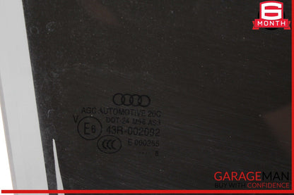 17-24 Audi Q7 Rear Right Passenger Side Door Window Glass 4M0845026B OEM
