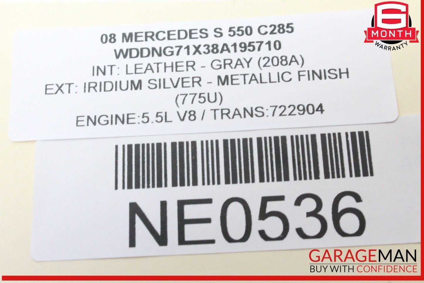 07-09 Mercedes W221 S550 S63 AMG Ashtray Ash Tray Compartment Tray Lighter OEM