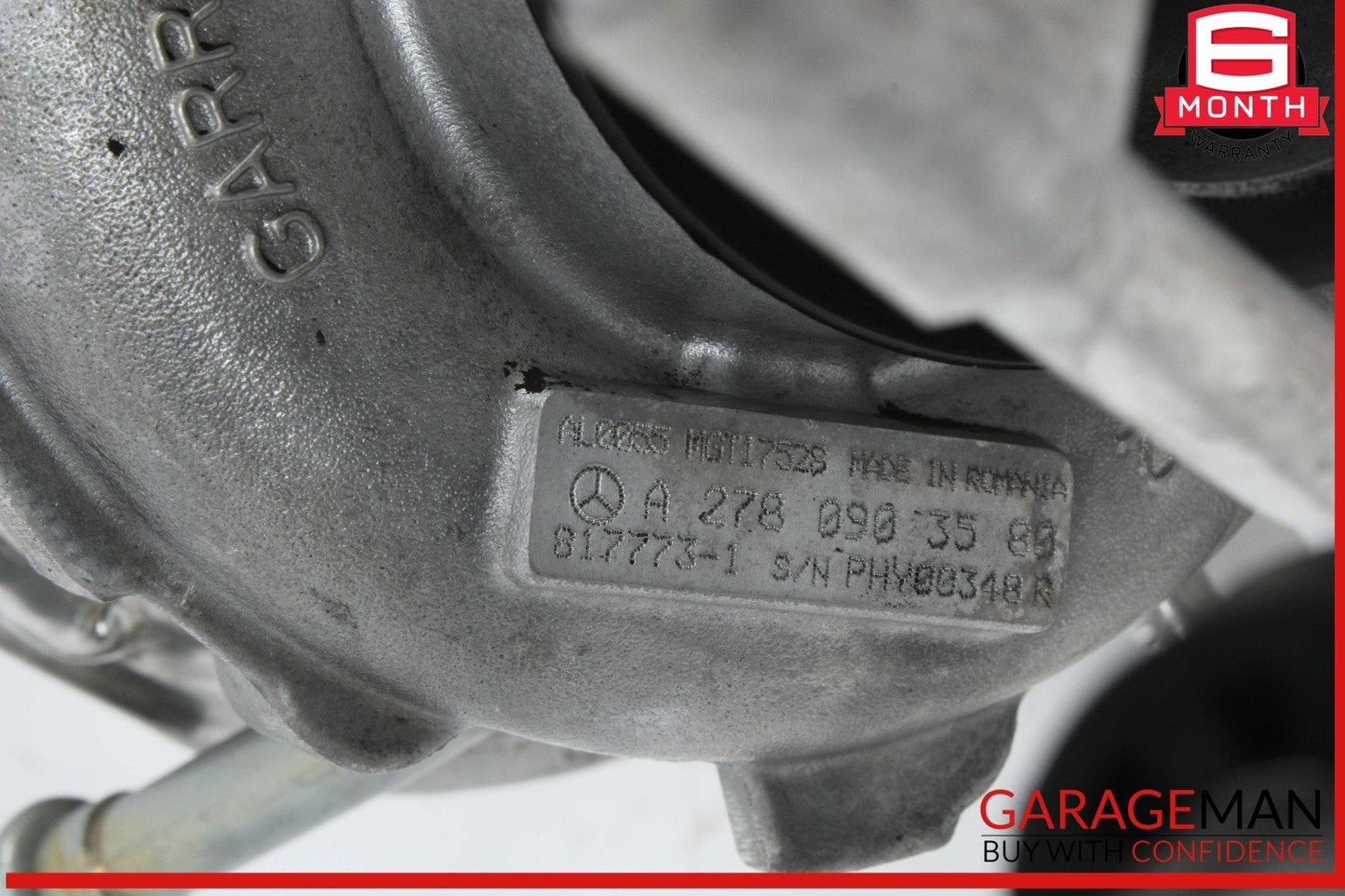 11-16 Mercedes X166 GL450 GL550 Left Turbocharger Turbo Charger Manifold OEM