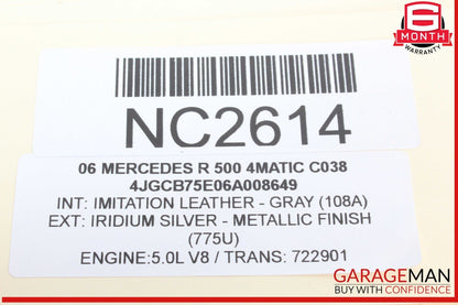 06-13 Mercedes W251 R500 4MATIC Rear Right Side Quarter Glass Window Motor OEM