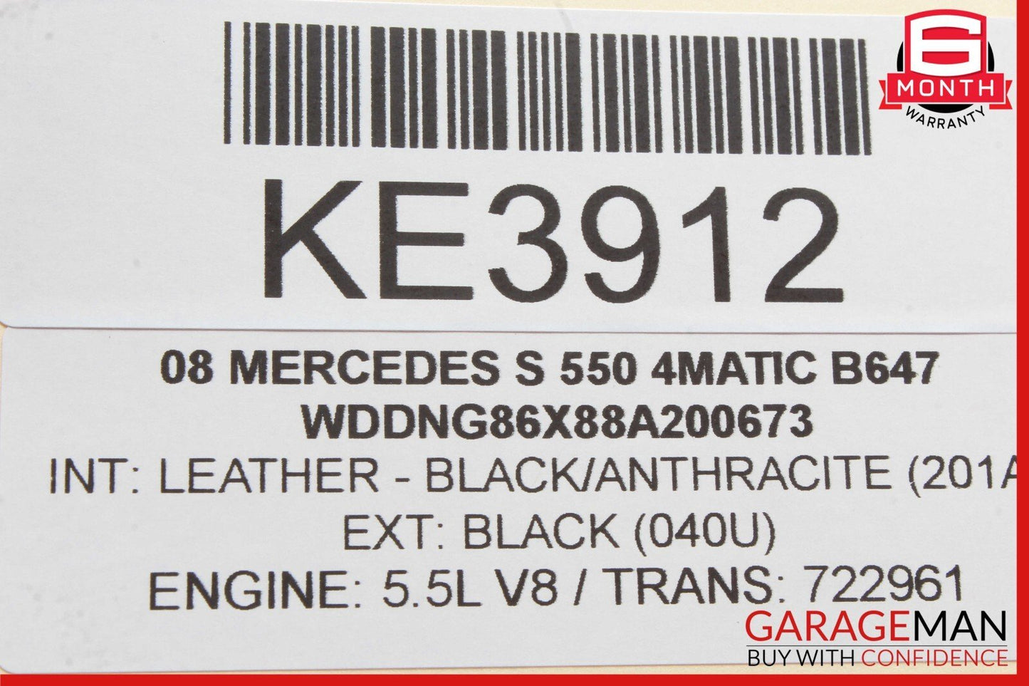 07-13 Mercedes W221 S550 S400 S600 Rear Left or Right Window Control Switch OEM