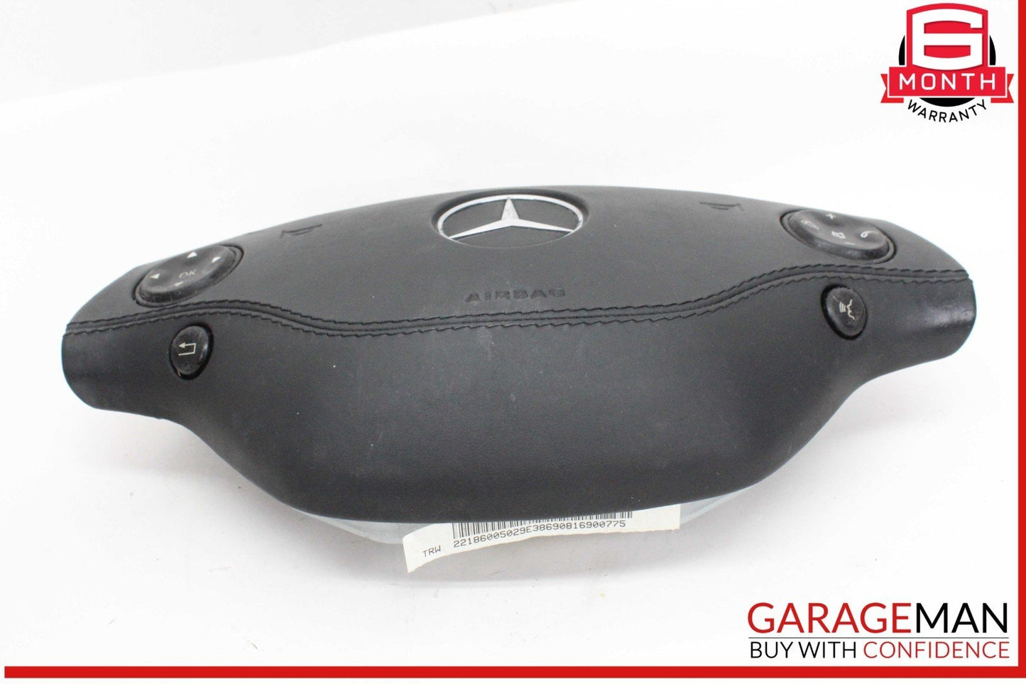 07-10 Mercedes W221 S550 CL550 Steering Wheel Airbag Air Bag Black OEM