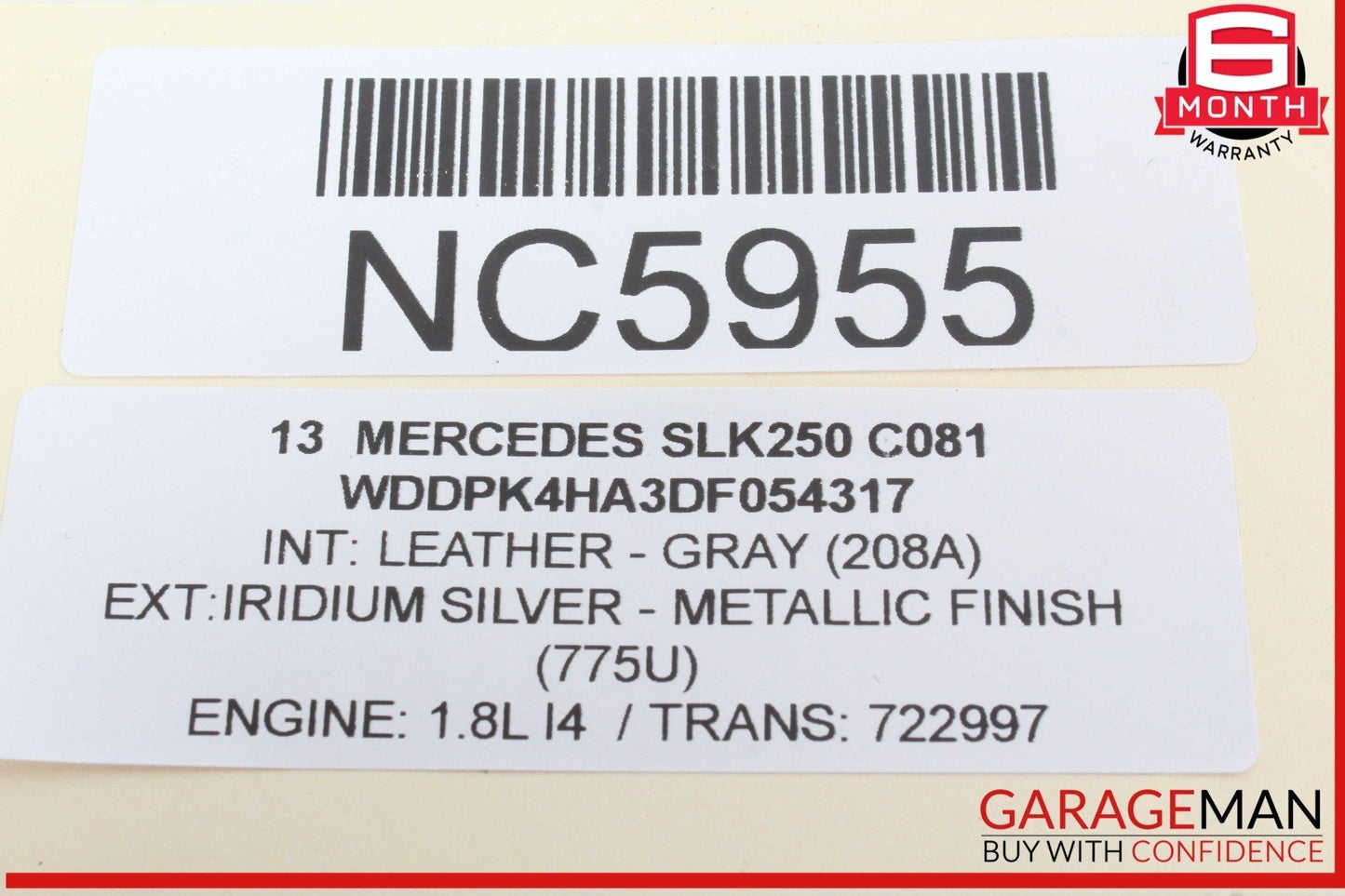 12-20 Mercedes R172 SLK250 SLC43 AMG Center Panel Dash Ashtray Ash Tray Assembly