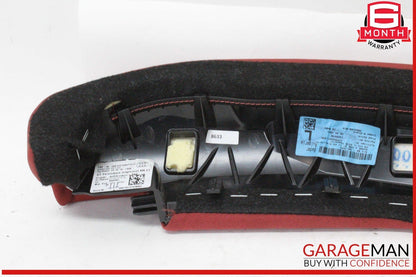 18-24 Audi S5 A5 Rear Left and Rear Right Side Seat Bolster Trim Panel Red OEM
