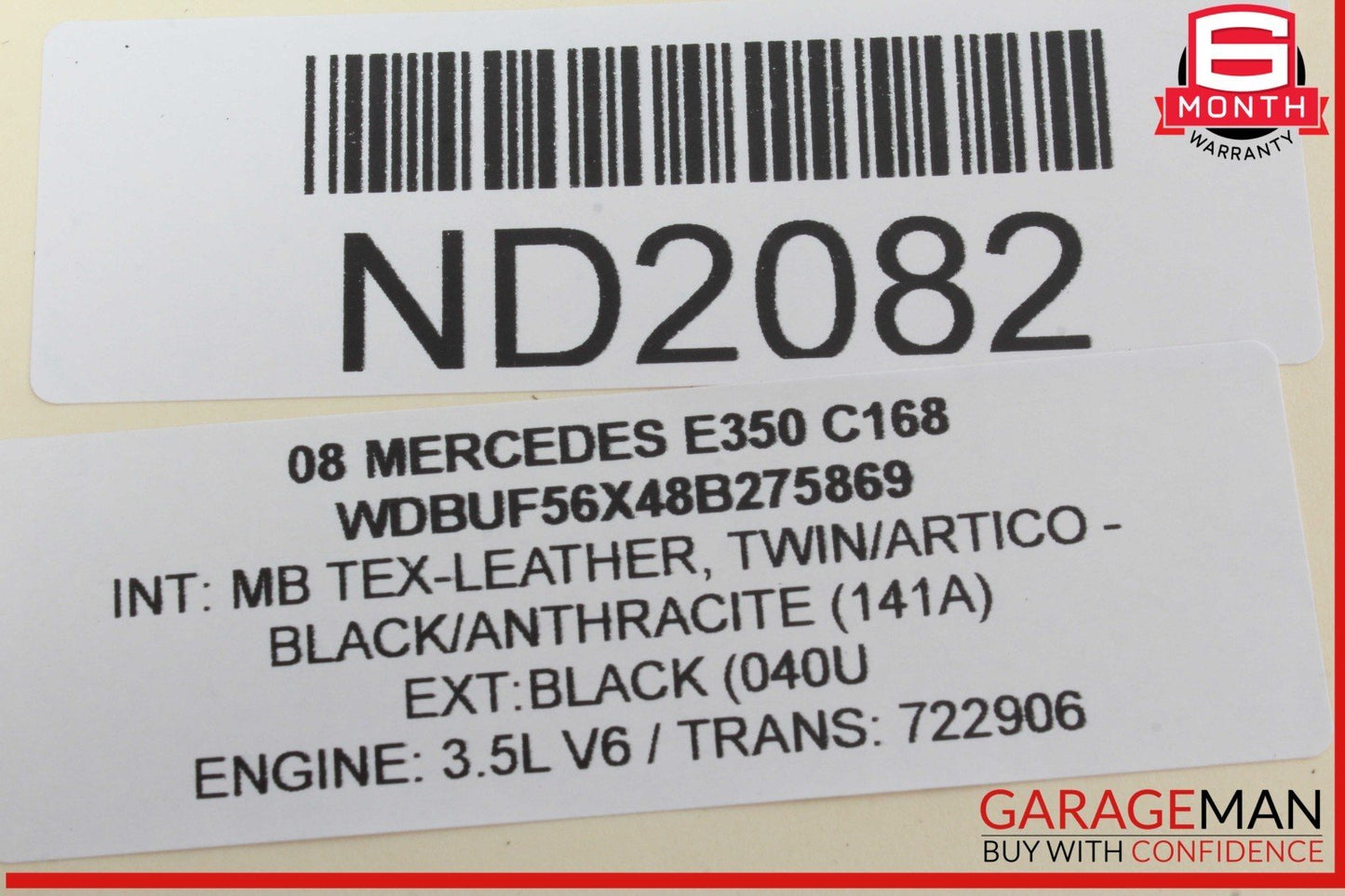 03-09 Mercedes W211 E350 Front Right Passenger Side Window Regulator Motor OEM
