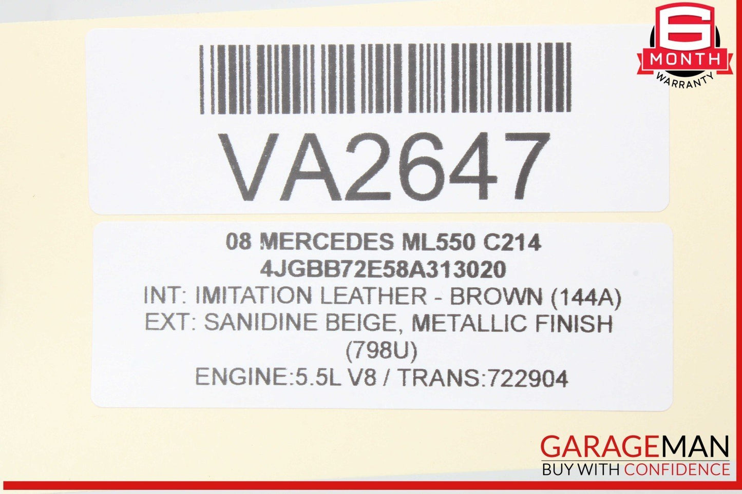 03-12 Mercedes W164 ML550 SLK350 GL450 E320 Seat Control Module Left Side OEM