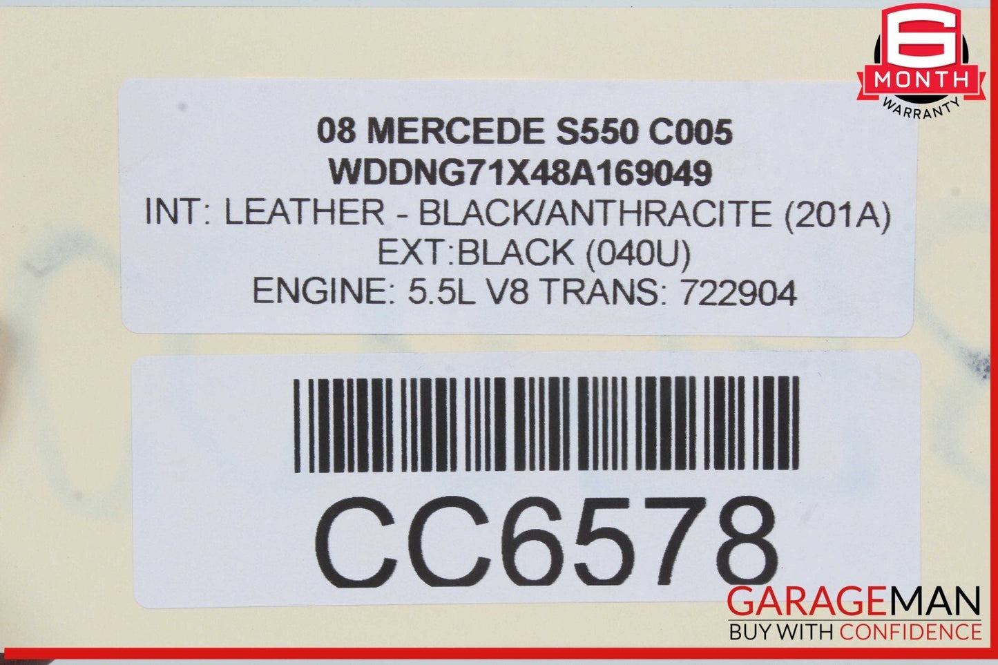 07-14 Mercedes W221 S550 CL550 Front Bumper Lower Bracket Impact Bar OEM
