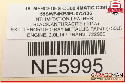 15-20 Mercedes W205 C300 4MATIC Rear Right or Left Lower Rearward Control Arm