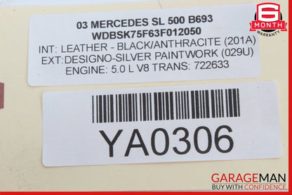 10-13 Mercedes W212 E350 E400 E63 AMG Sedan Rear Left Side Inner Tail Light Lamp