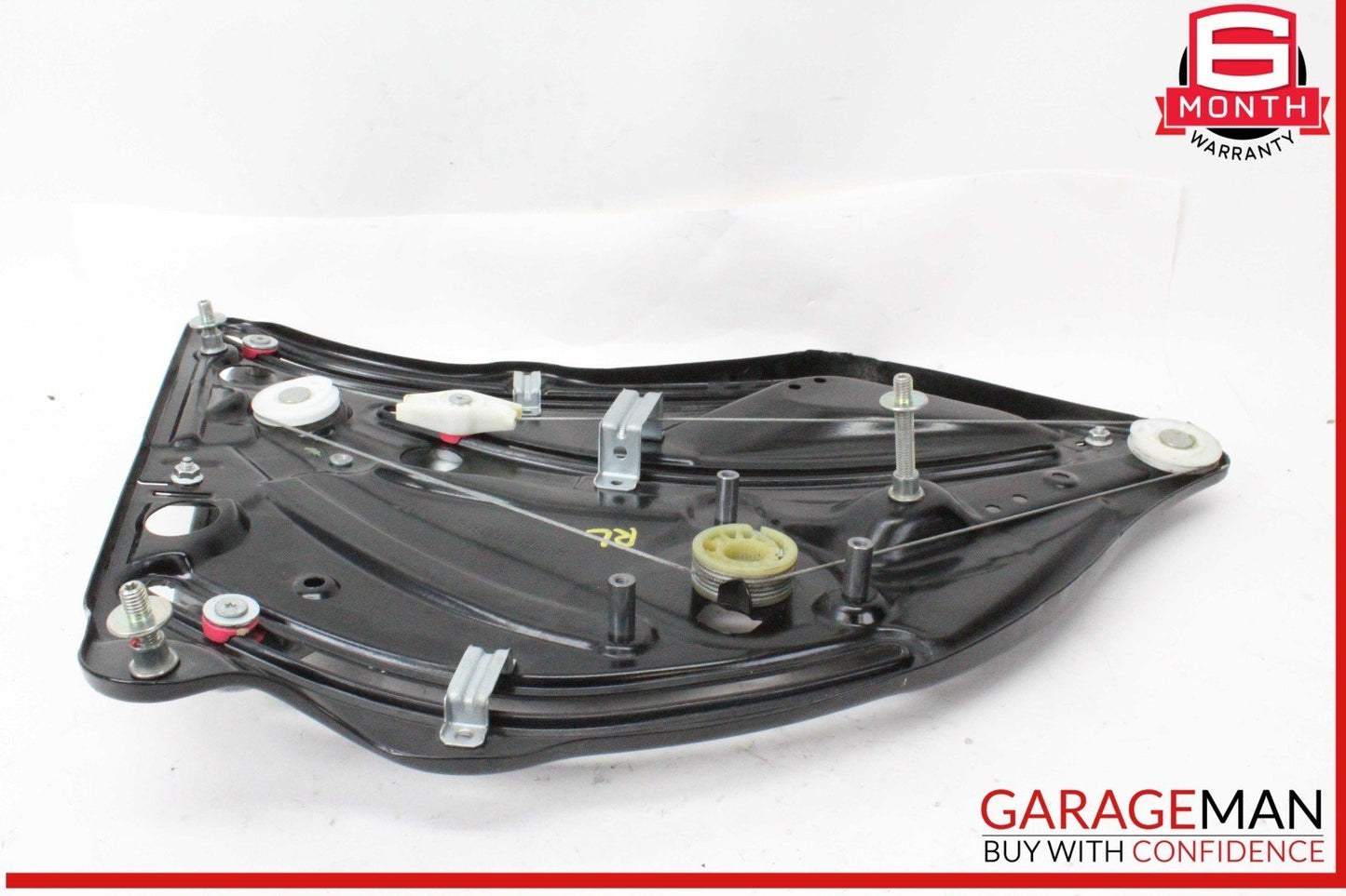 10-16 Mercedes W212 E400 Rear Left Door Window Regulator Frame w/o Motor OEM