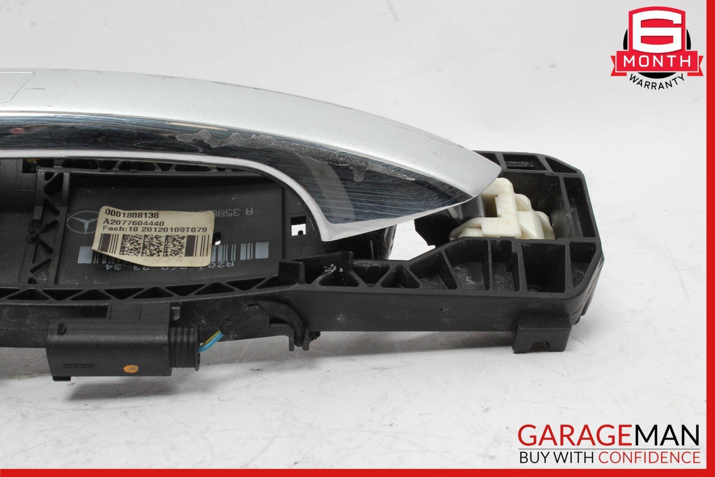 10-13 Mercedes W212 E350 Coupe Front Left Exterior Door Handle Keyless Go Silver